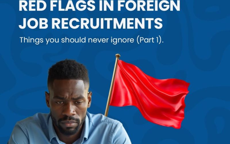 Red flag in foreign recruitments